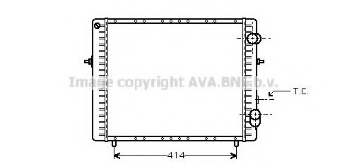 PRASCO RT2082 Radiator, engine cooling